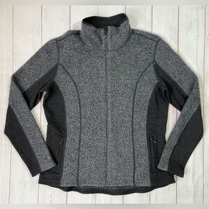 Kuhl Kozet Full Zip Jacket - XL - Women's Wool Blend Charcoal Gray fleece